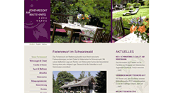 Desktop Screenshot of ferienhaus-am-mattenweg.de
